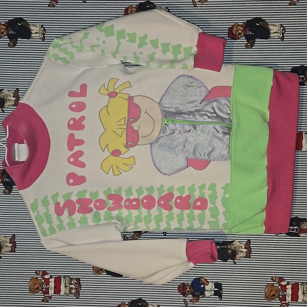 Vintage Kids OP Snowboard Patrol Graphic Sweatshirt 90s Size Medium 5-6